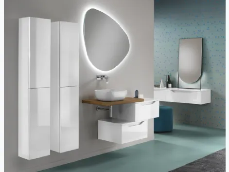 Mobile da Bagno Mixi Bianco Lucido di Modo Bluelife