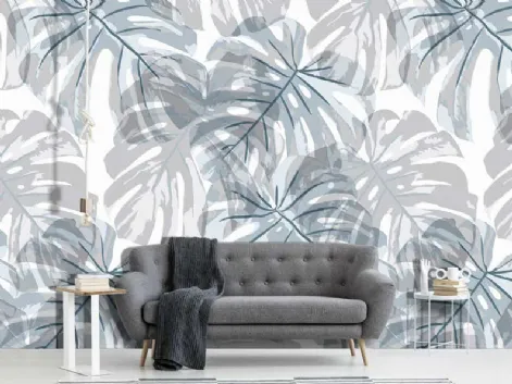 Carta da parati con grandi foglie Tropical Leaves CP0138 di Pintdecor