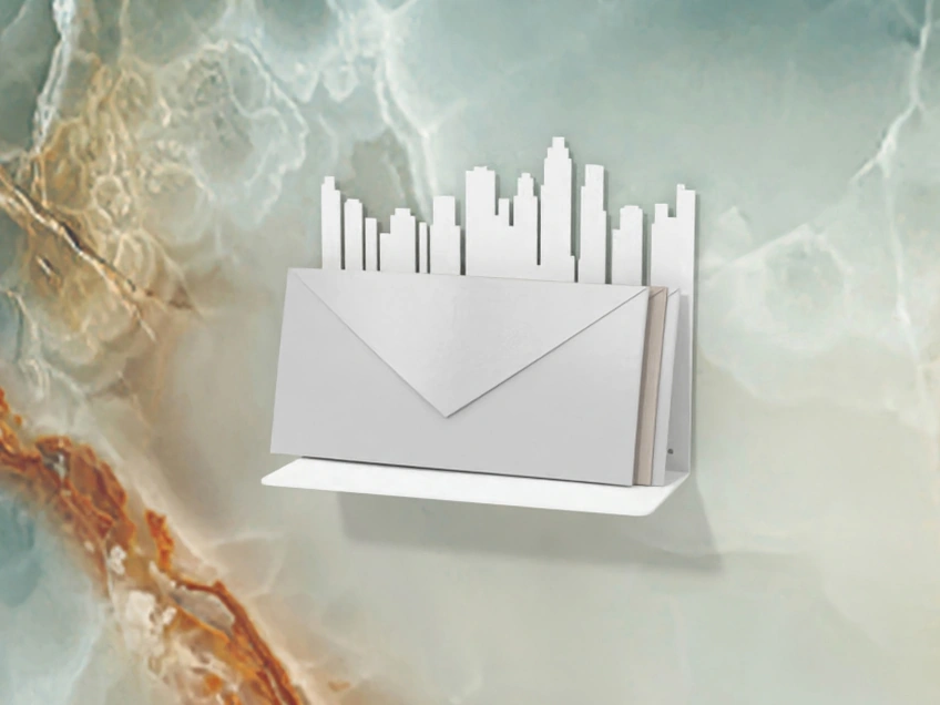 Mensola magnetica Skyline di Pintdecor