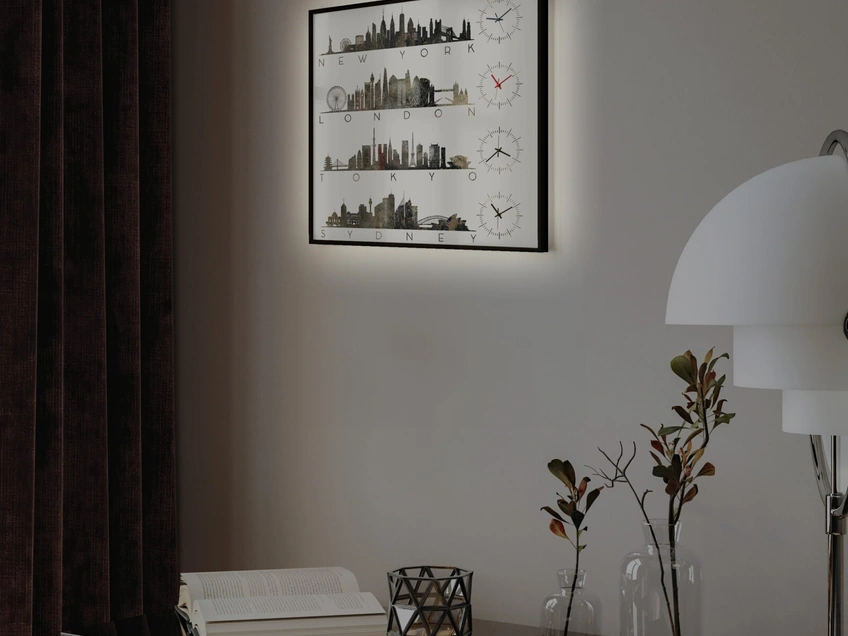 Orologio Luminoso 01 di Pintdecor