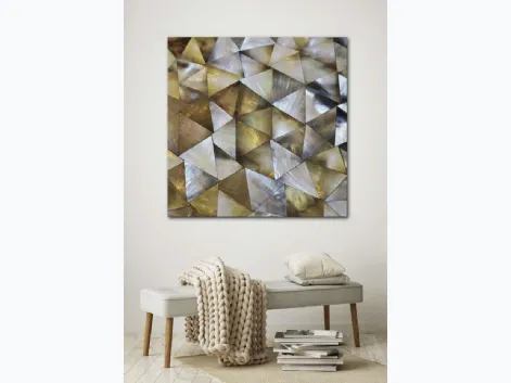 Quadro geometrico Madreperla di Pintdecor