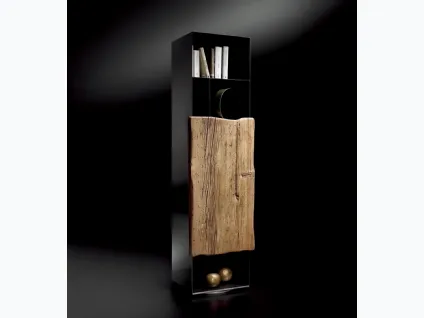 Contenitore girevole in metallo e legno The Butler di Nature Design