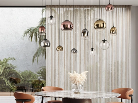 Lampada a sospensione Balu in vetro soffiato di Ondaluce