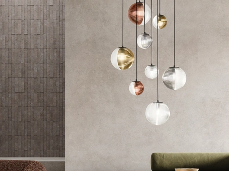 Lampada a sospensione Bella in vetro soffiato di Ondaluce