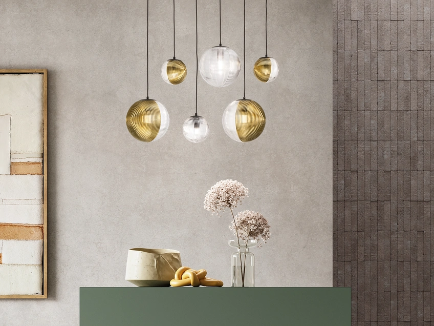 Lampada a sospensione Bella in vetro soffiato di Ondaluce