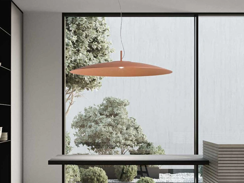 Lampada a sospensione Elle in alluminio di Ondaluce