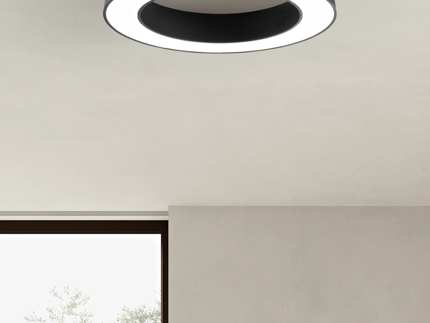 Lampada a soffitto Globus in alluminio di Ondaluce