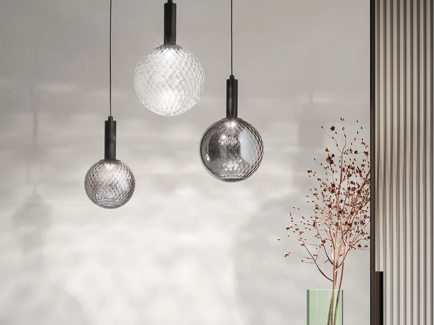 Lampada a sospensione Golf in vetro soffiato di Ondaluce