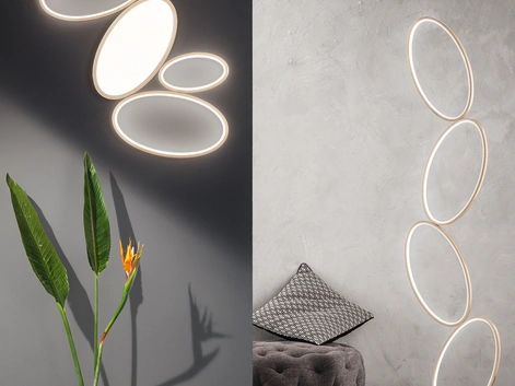 Lampada da terra Rice di Ondaluce