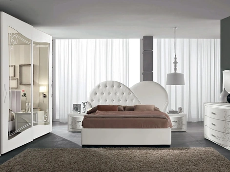 Armadio scorrevole Prestige 06 in laccato con specchi di Spar