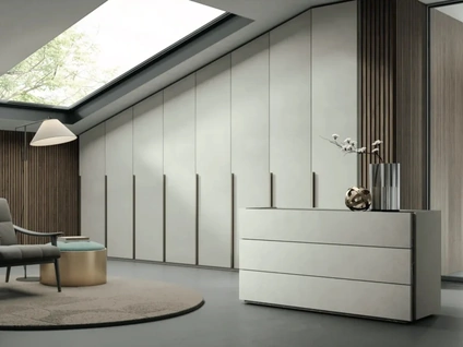 Armadio su misura Young Cemento Bianco di Artigianmobili