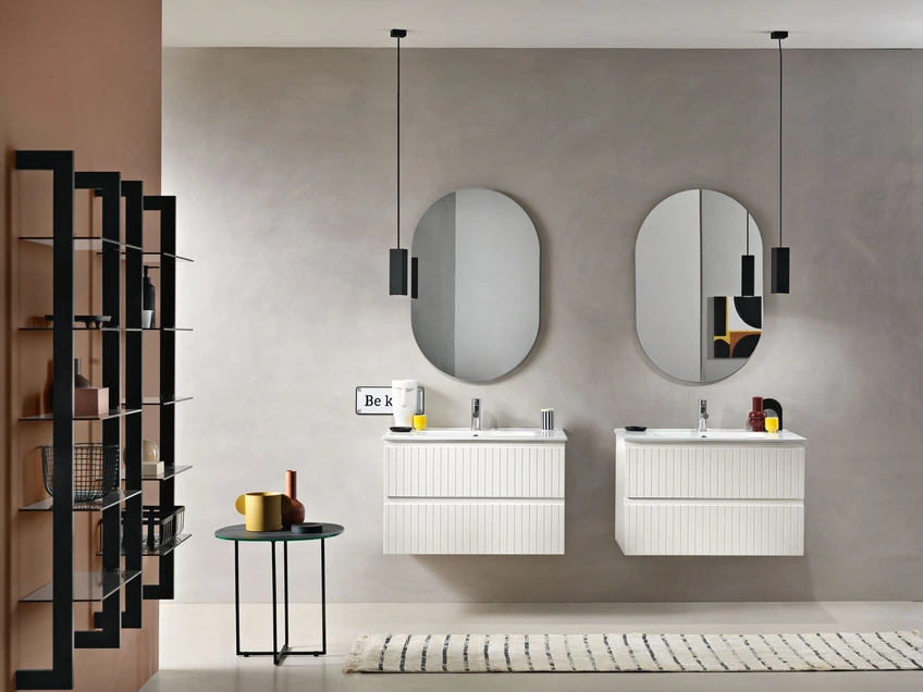 Mobile da Bagno sospeso Artico Bianco di Modo Bluelife