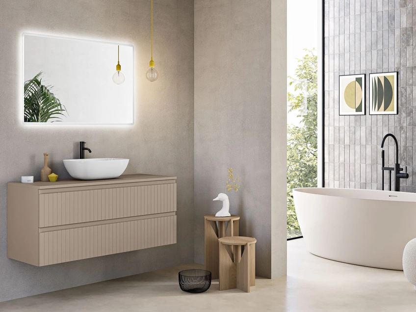 Mobile da Bagno sospeso Artico Tortora di Modo Bluelife
