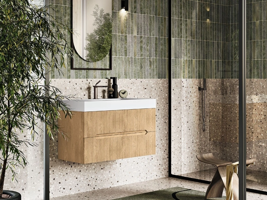 Mobile da Bagno sospeso Balos Rovere Chiaro di Modo Bluelife