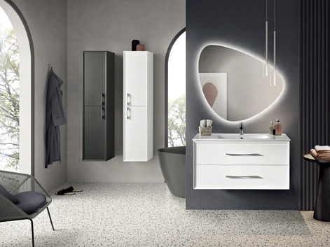 Mobile da Bagno sospeso Classic Bianco di Modo Bluelife