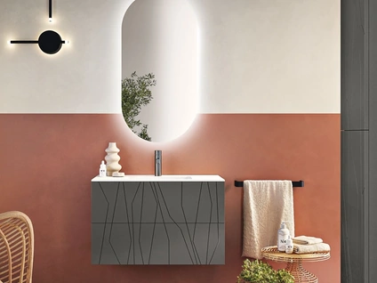 Mobile da Bagno sospeso Minos Antracite di Modo Bluelife