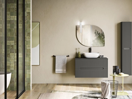 Mobile da Bagno sospeso Balos Antracite di Modo Bluelife