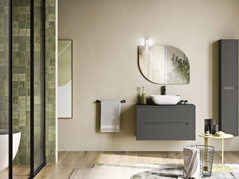 Mobile da Bagno sospeso Balos Antracite di Modo Bluelife