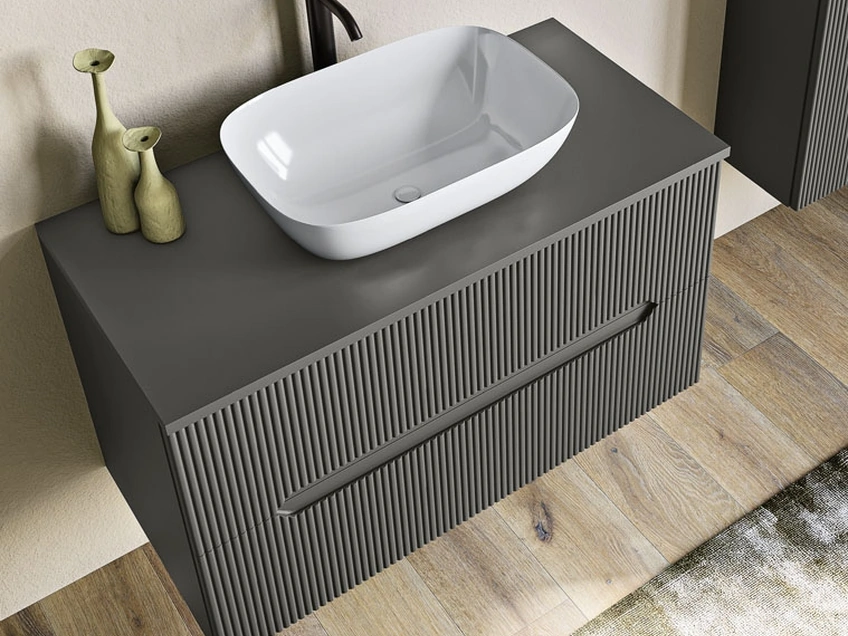 Mobile da Bagno sospeso Balos Antracite di Modo Bluelife