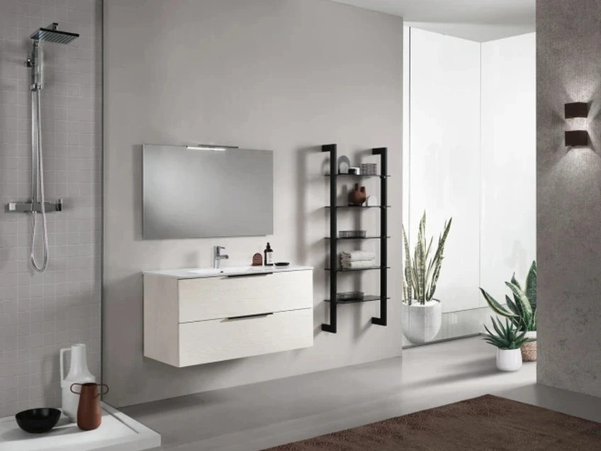 Mobile da Bagno sospeso Bora Larice Bianco di Modo Bluelife