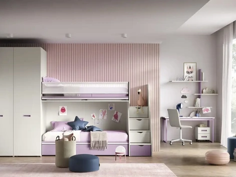 Cameretta a soppalco K103 di Moretti Compact Camerette