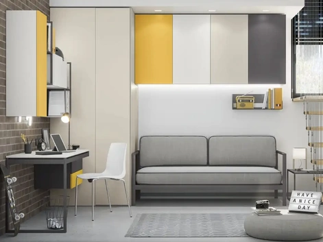 Cameretta a ponte con divano letto Room 23 di Bloom