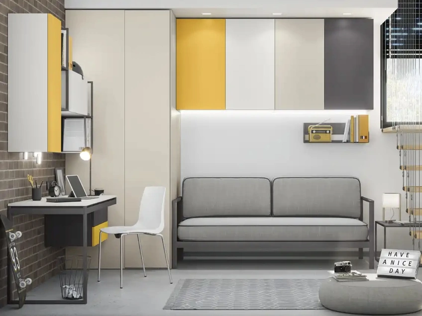 Cameretta a ponte con divano letto Room 23 di Bloom