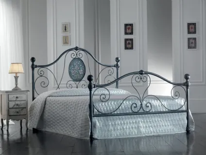 Letto Caterina in ferro decorato a mano di Florentiabed