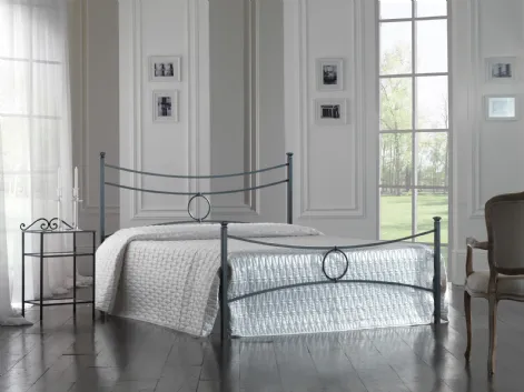 Letto Conca in ferro decorato a mano di Florentiabed
