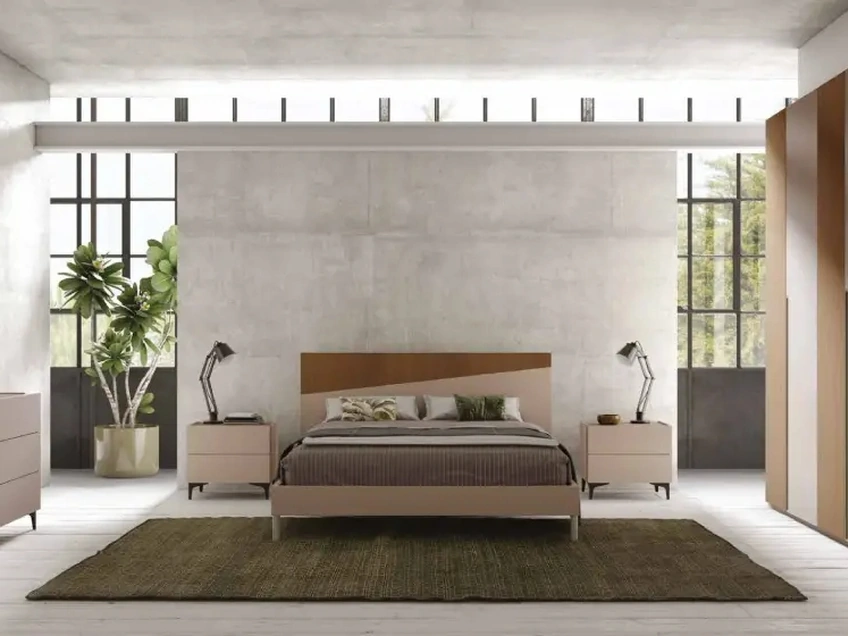 Letto con testiera Diagonal di Artigianmobili