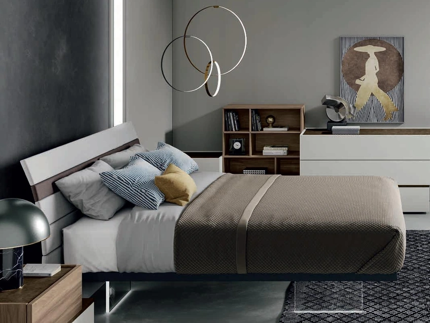 Letto Doga Rivestito in tessuto di Artigianmobili