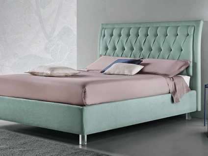 Letto Opera con box contenitore di Susan imbottiti