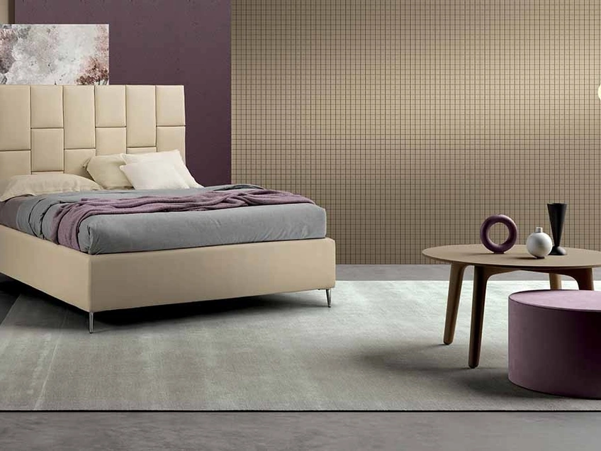 Letto Pavè in tessuto imbottito di Cosmo Letti