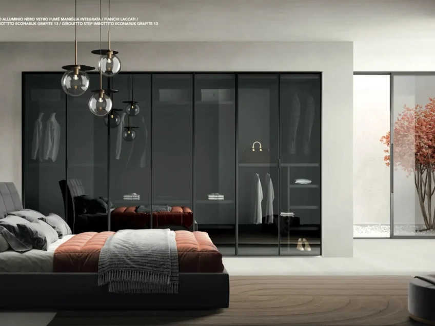 Letto con testiera Rettangoli di Artigianmobili