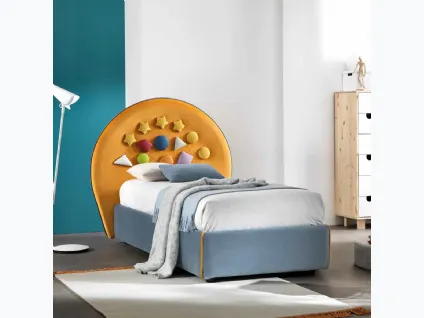 Letto singolo con box contenitore Santorini di Target Point