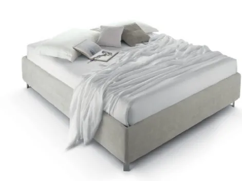 Letto matrimoniale Sommier in tessuto di Cosmo Letti
