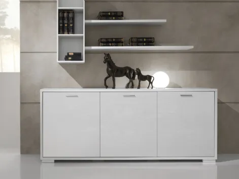 Madia Jazz composizione J071 finitura Bianco Frassino di Gierre Mobili