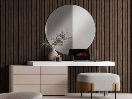 Madia Velvet 4-C4 con scrittoio di Artigianmobili