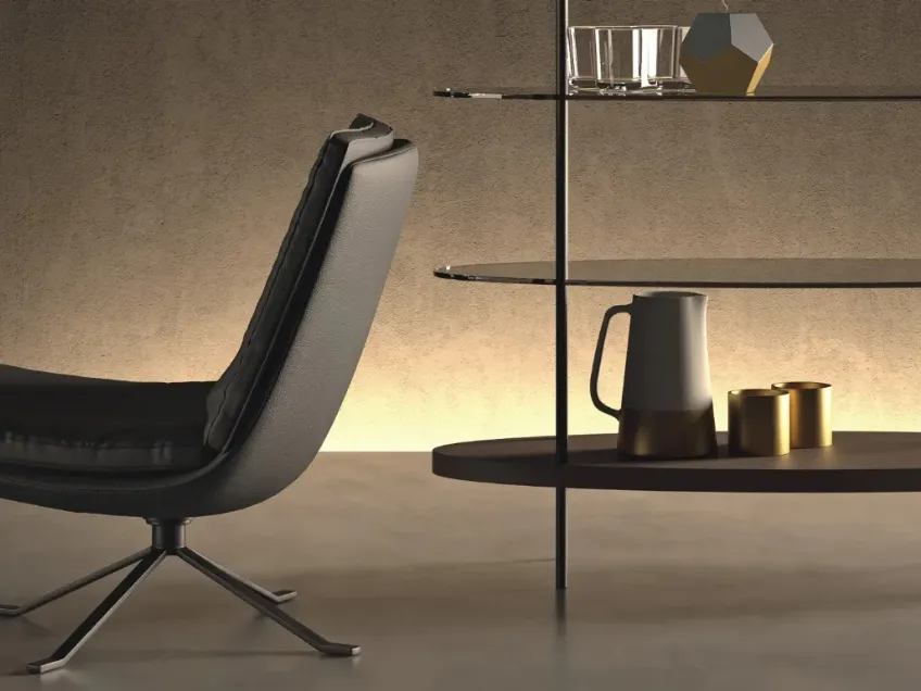 Poltroncina in pelle Kelly di Doimo Salotti