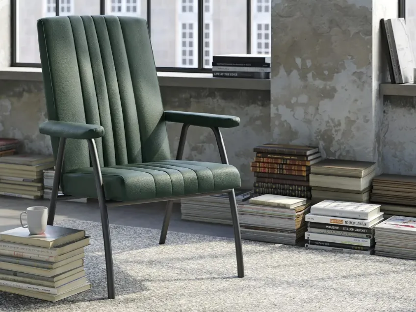Poltrona dal gusto vintage Nora di Doimo Salotti