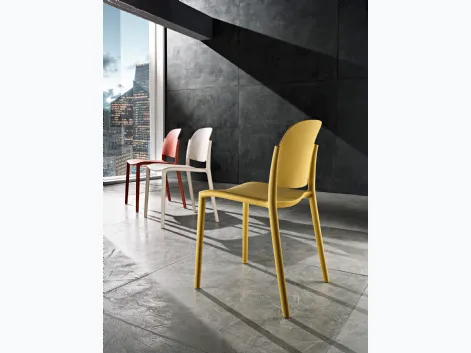 Sedia dal design innovativo Alma in polipropilene di MaxHome