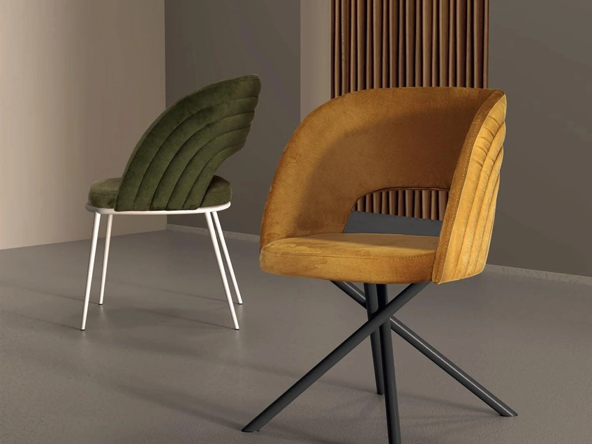 Sedia imbottita Aston di Abitare Interior