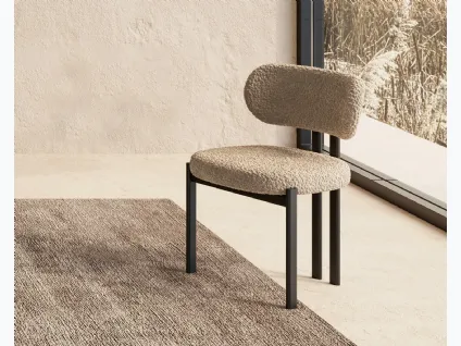 Sedia in tessuto e metallo Bay Metal di Nature Design
