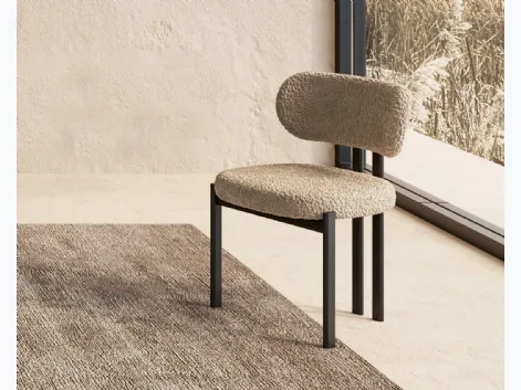 Sedia in tessuto e metallo Bay Metal di Nature Design