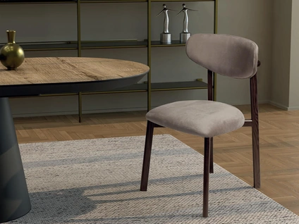 Sedia Gaia in vellutino di Abitare Interior