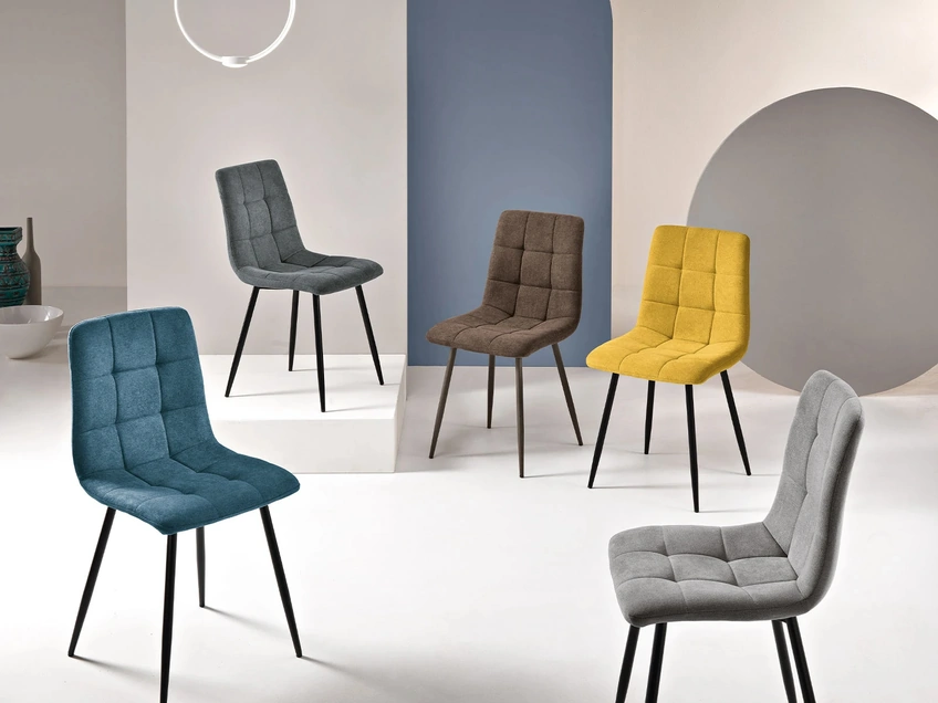 Sedia Katerine in tessuto trapuntato di Ikone Casa