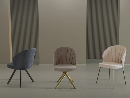 Sedia Mya in vellutino di Abitare Interior