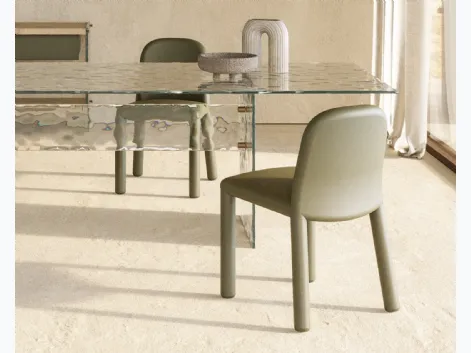 Sedia moderna in pelle Origin di Nature Design