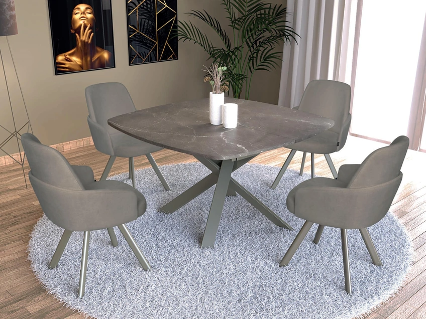 Tavolo allungabile in laminato Infinity-Q di Abitare Interior