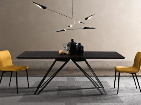Tavolo Kronos Frassino Carbone di MaxHome